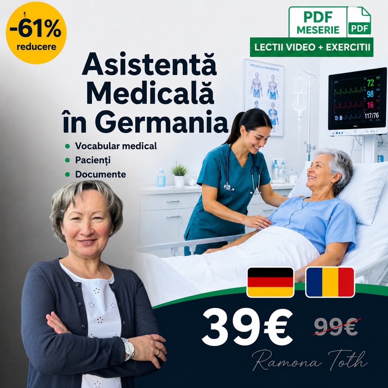 Curs Germană — Asistentă Medicală în Germania