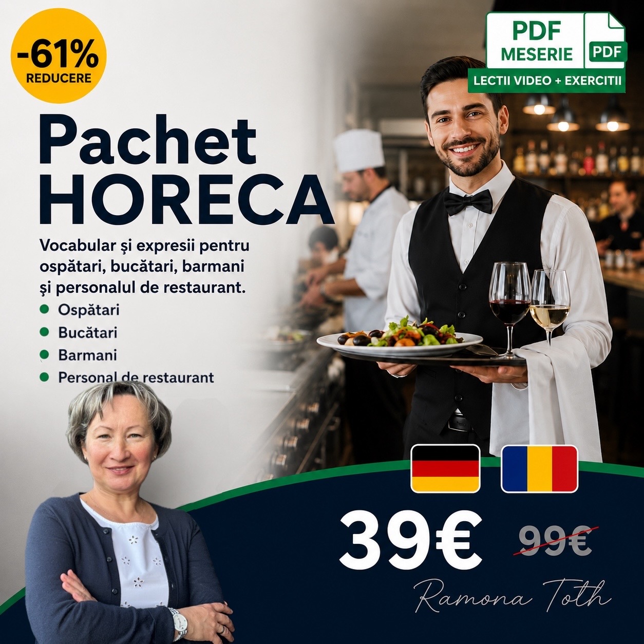 Curs Germană — HoReCa și Gastronomie în Germania