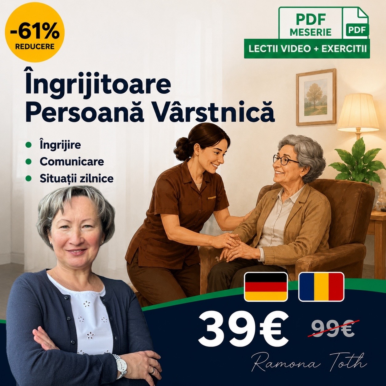 Curs Germană — Îngrijitoare Persoană Vârstnică